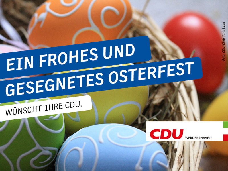 Wünsche der CDU Werder (Havel) zum Osterfest